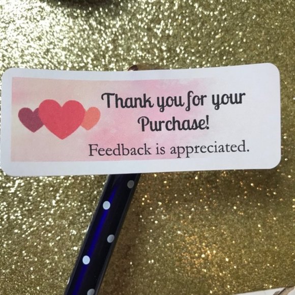 Other - 90ct valentines heart thank you stickers